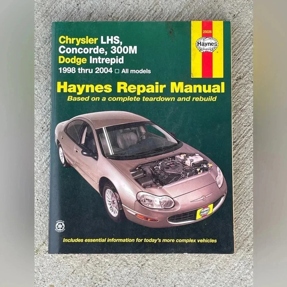 Haynes Repair Manual Chrysler LHS Concorde 300 Dodge Intrepid 1998-2004 - Picture 1 of 4